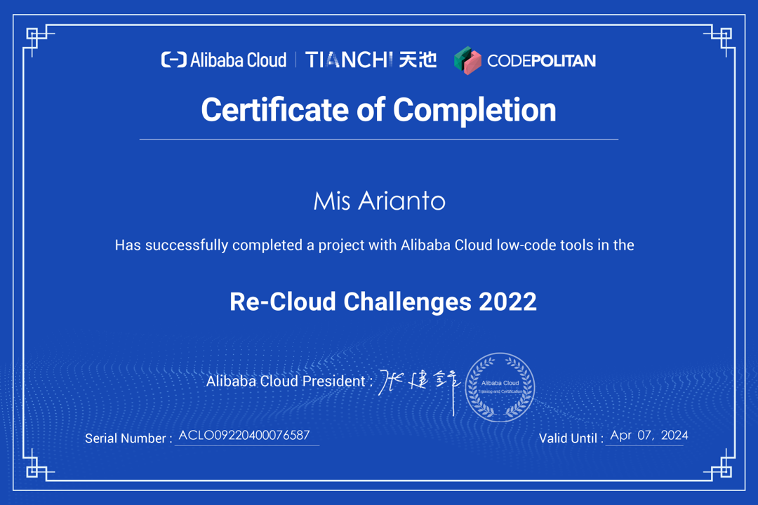 Certificate 2022-6