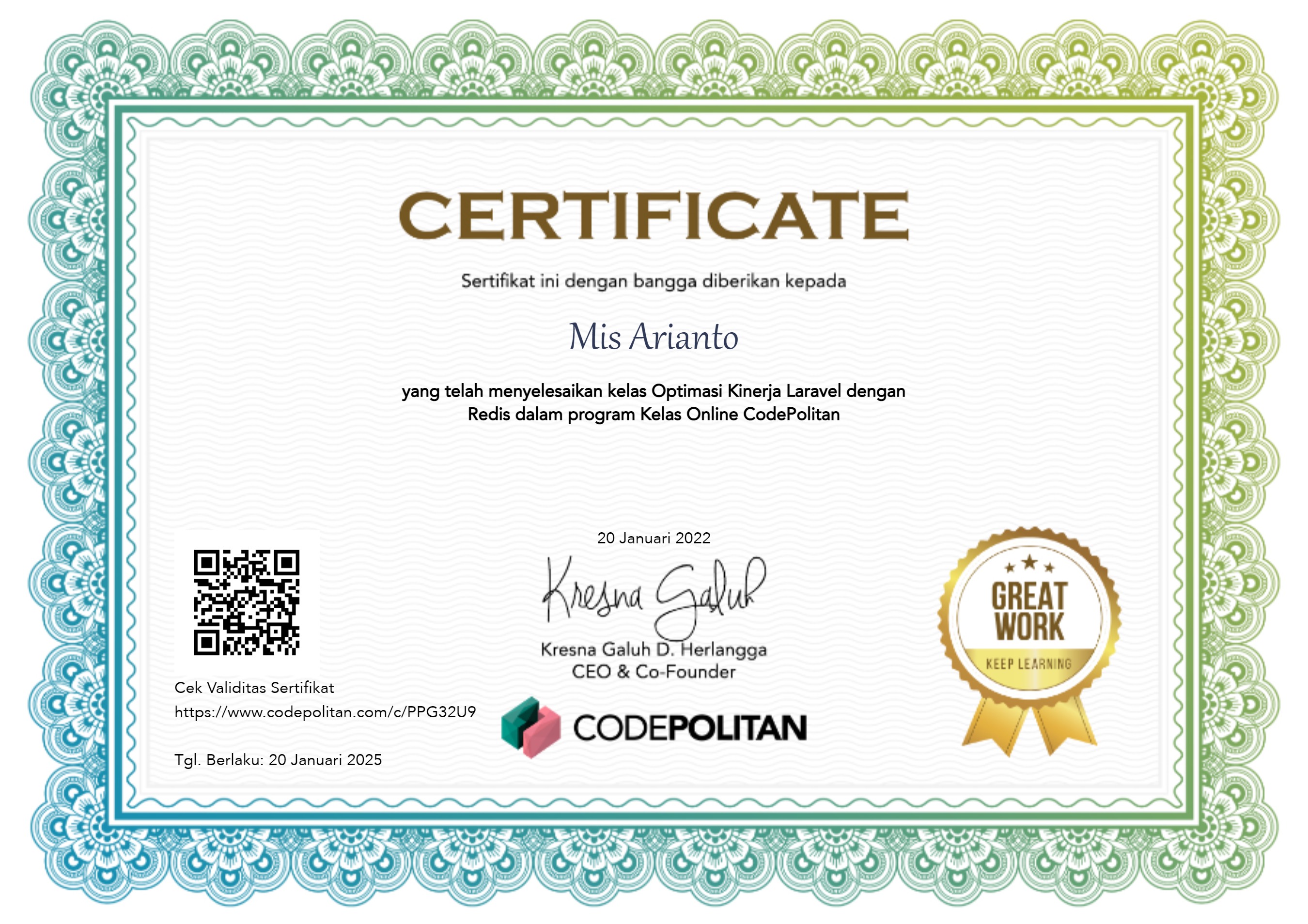 Certificate 2022-8